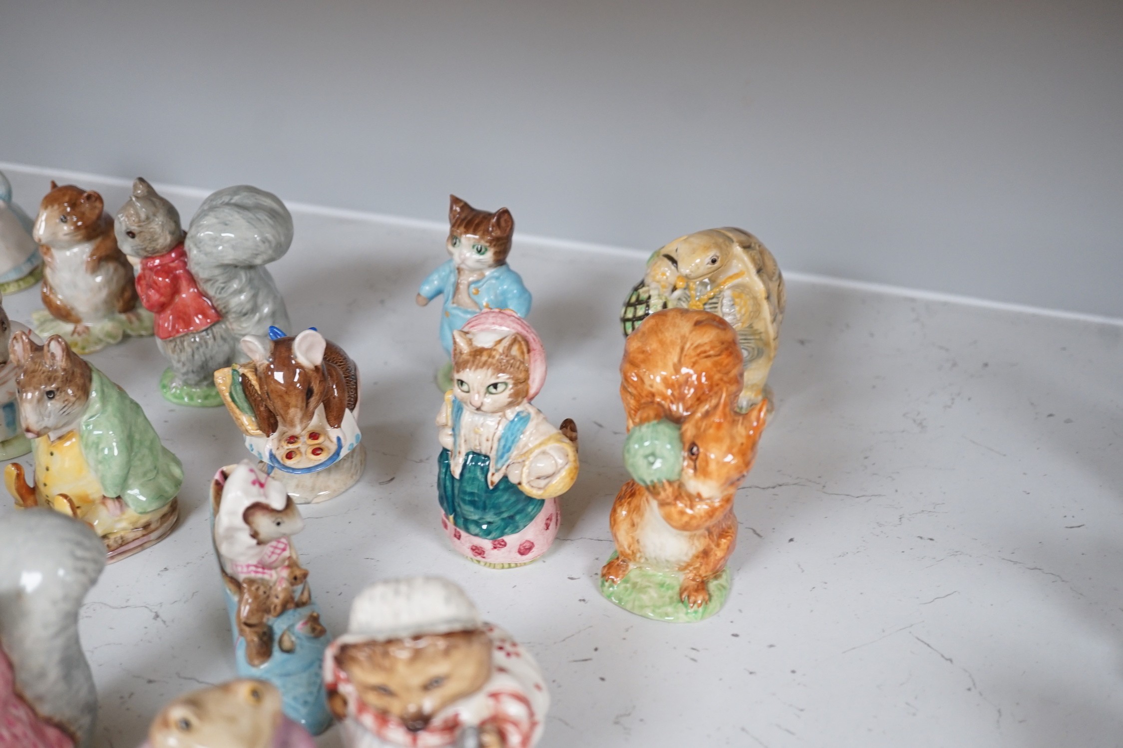 A collection of 24 Beswick Beatrix Potter animals